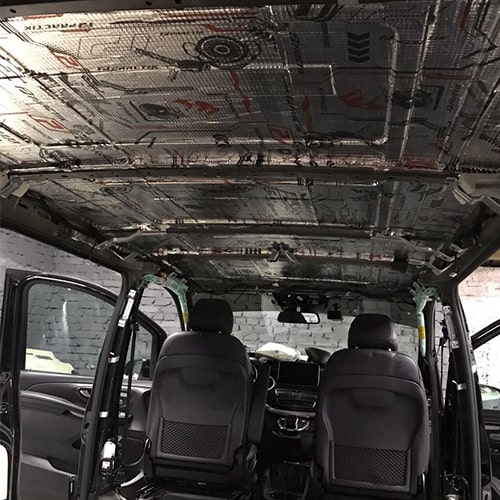 Виброизоляция потолка автомобиля